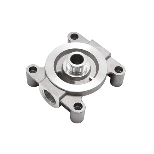 Filtro diésel de 7/8"-14 UNS y su base de montaje compatible con modelo FF63046