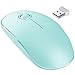 Produktbild VicTsing. Kabellose Maus Optische Mini-Maus mit Clic Mute, 1600 DPI Ultra Dünn für Notebook, PC, Laptop, Computer, MacBook (Blau)