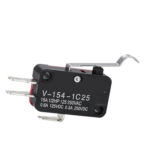 Interruptor momentáneo V-154-1C25 micro switch de rodillo largo 15A 250V para final de carrera