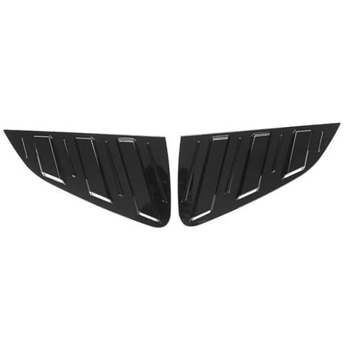 Garniture de vitres latérales arrière pour Polo MK6 2019-2023 persienne noir brillant
