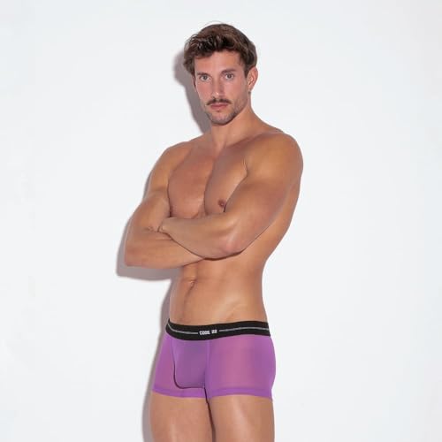 Bóxers ajustados hombre ropa interior evitan sudor sheer mesh trunk 3