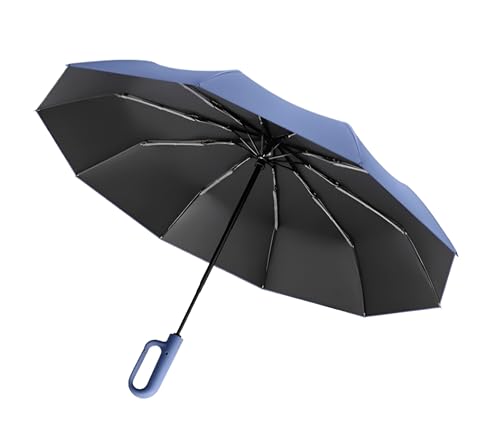 Image of Contacts Compact Folding Umbrella - Windproof Travel Umbrella with Automatic Open /Close, Waterproof, UV Protection, Portable Umbrella for Men, Women & Kids