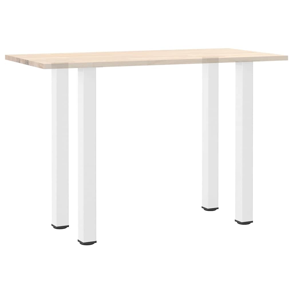 vidaXL Gambe per tavolo da bar 4 pz bianche 90-92 cm in acciaio
