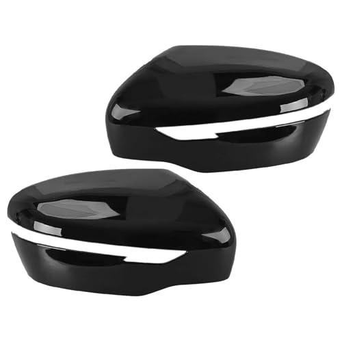 Coques rétroviseurs latéraux pour Nissan Navara D23 protection contre rayures noir brillant