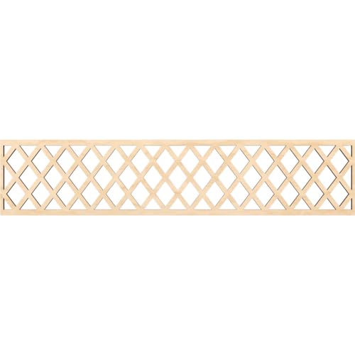 46 3/4"W x 10"H x 3/8"T Manchester Fretwork Moulding, Birch