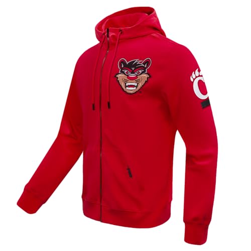 Image of Pro Standard Mens College Classic Chenille Cotton Double Knit Full Zip Hoodie