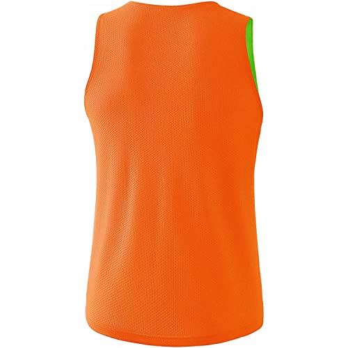 Erima Unisex Erwachsene Wende- Markierungshemd (3242002), orange/Green, L