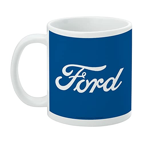 Ford Classic Script Logo Ceramic Coffee Mug, Novelty Gift Mugs for Coffee, Tea and Hot Drinks, 11oz, White - Image 4