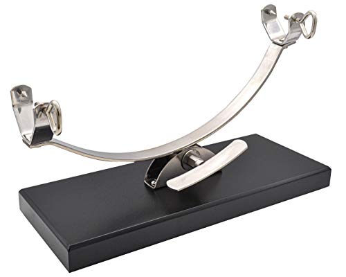LEPANTO Soporte JAMONERO BASCULANTE Modelo Serrano Base Madera Negra para jamones y paletillas LepantoHouse