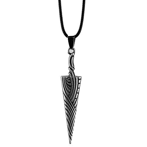 MayDee Anime Hollow Knight Pure Nail Schwert Knochen Nagel Anhänger Halskette Trendy Geometrie Seil Choker Halskette Schmuck