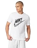 Nike Men's Sportswear T-Shirt Block Futura, White, Large