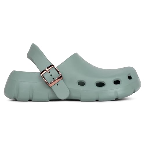 Image of CASSIEY Slip on Sandals Women Comfortable EVA Closed Toe Clogs