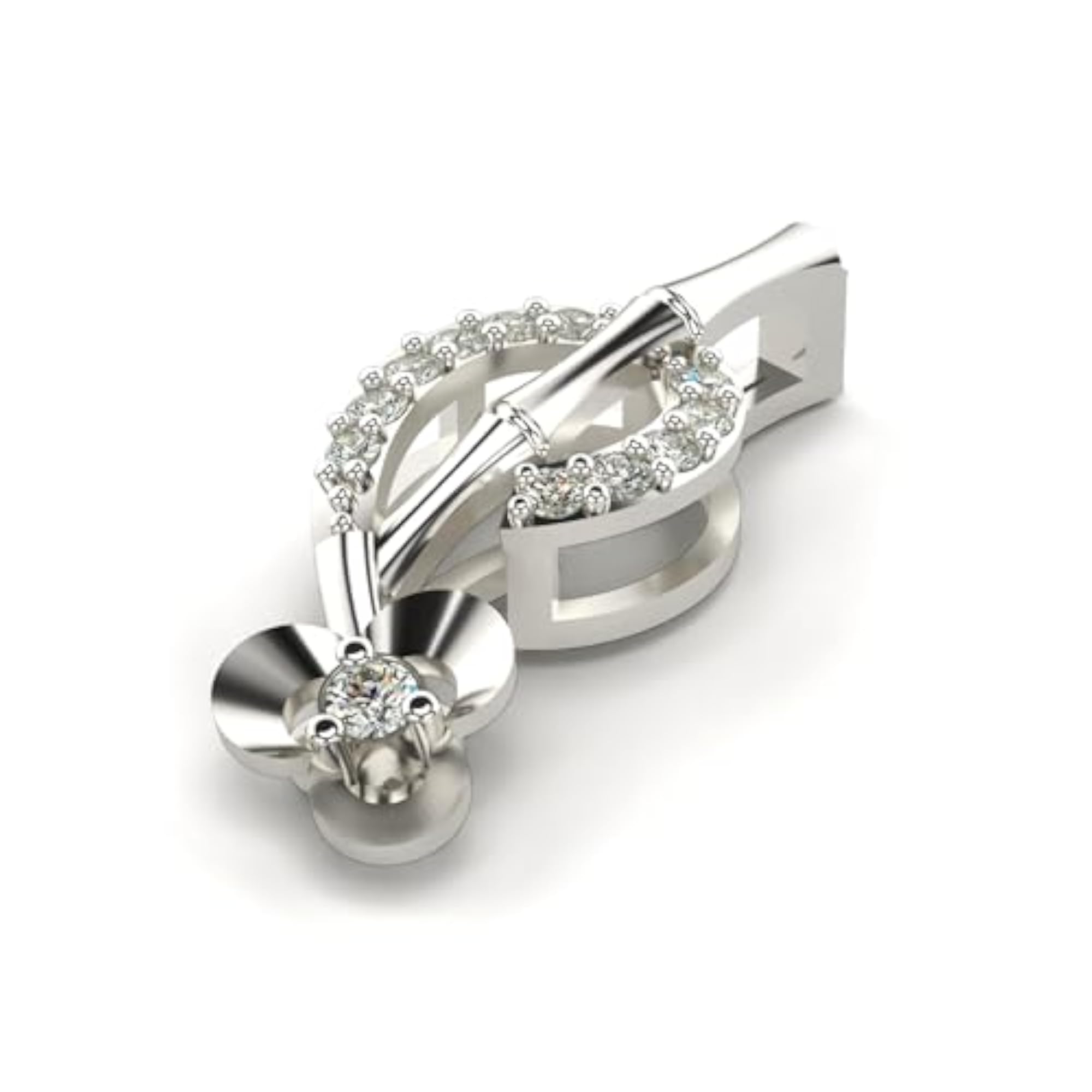 Women's Sterling Silver & Lab Grown Diamond Pendant