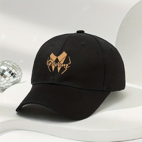 Image of LADY&HOME Bachelor /Bachelorette Party Baseball Hats Set, Embroidered Adjustable Cotton Truck Caps