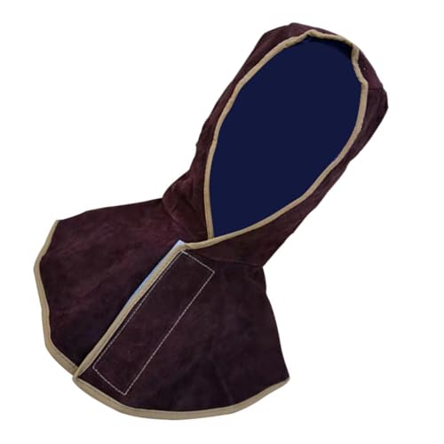 AUTSUPPL Welding Protective Hood Flame-retardant Welder Hat with Splash-resistant Neck Cover Head Protection Cap for Men and Women Safety Workwear Random Color