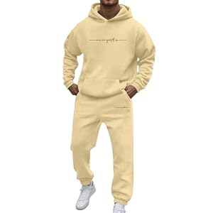 Generisch Jogginganzug Herren Trainingsanzug Einfarbig Zweiteiler Set Freizeitanzug Mit Sweatshirt Und Jogginghose Gym Outfit Tracksuit Casual Outfit 2026