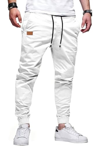 HUNGSON Men's Slim Fit Casual Pants - Stylish Slim Pants for Fashion