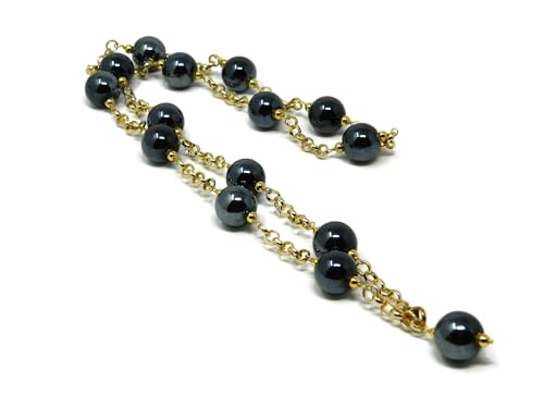 Collier perles céramique long 85 cm pour affiner la silhouette