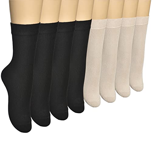 Image of Women's Thin Rayon Seamless Toe - Dress Socks Women with Gift Box