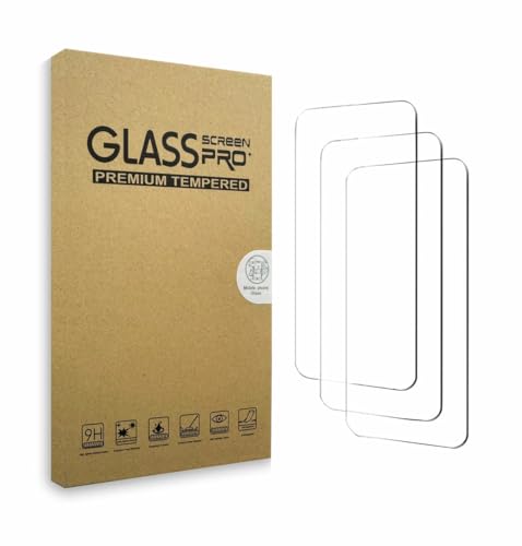 Glass Screen Pro Premium Tempered Glass Screen Protector, 9H Hardness for 17 Pro Max, Anti-Scratch, Drop-Tested, 3-Pack