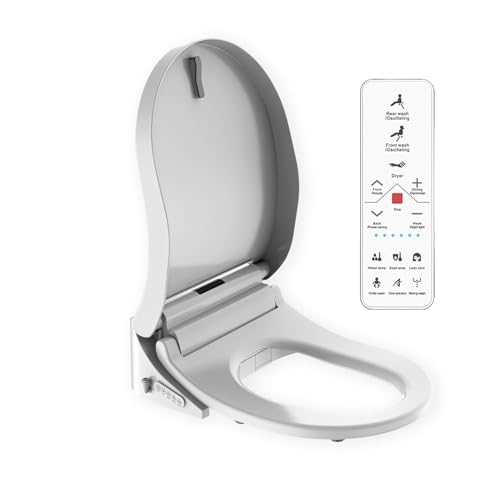 Image of (ZT Two) Mini Stylish D shape Smart Toilet Seat