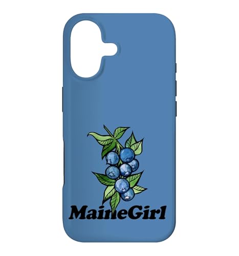 Maine Girl Watercolor Blueberry Cluster Fruit Illustration Case for iPhone 17