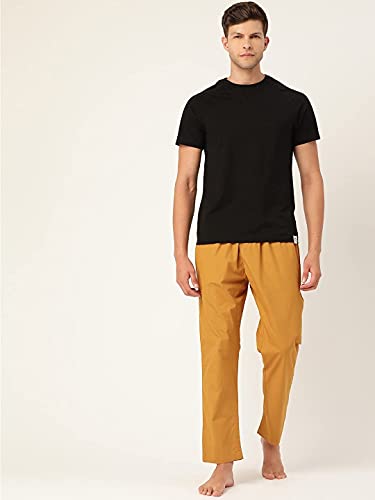 Image of Rajubhai Hargovindas Men's Pure Cotton Elastic Pyjama Lounge Pant | 100% Cotton | 2 Side Pockets |