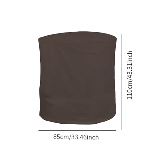 Cubierta para trituradora de madera Oxford impermeable y antipolvo en color café 4