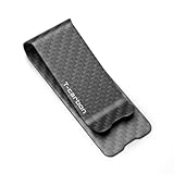 T-carbon Real Carbon Fiber Money Clip for Men, Minimalist Money Holder for Cash Credit Card Wallets Business Card Clip Front Pocket Men's Money Clips, 38mm, Matte Black