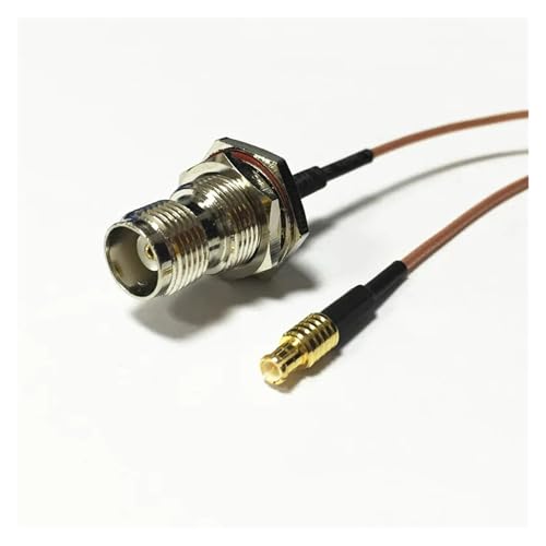 Latiguillo TNC hembra a MCX macho recto RG178 de 100cm para cableado RF de telecomunicaciones 3