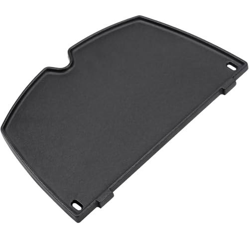 QuliMetal 6559 Grill Parts Cast Iron Cooking Griddle for Weber Q2200, Q2000, Q2400, Q220, Q200, Q240, Q260 Series Gas Grills, Accessories for Weber Q2200, 15.3 x 10.8 Griddle Plate