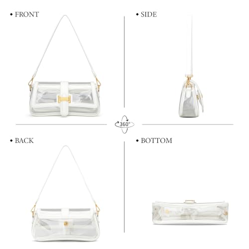 Image of KKXIU Shoulder Bag for Women Small Hobo Handbag Mini Retro Clutch Purses