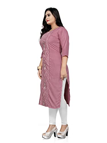 Image of Women's Embroidered Plus Size Kurtis