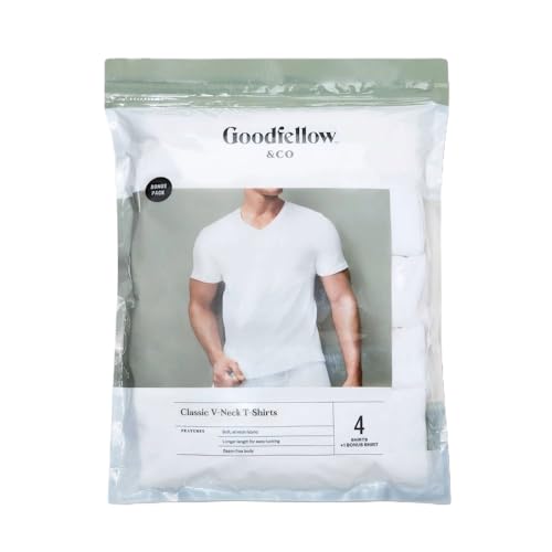 Goodfellow & Co Men's 4+1 Bonus Pack Short Sleeve V-Neck Undershirt3