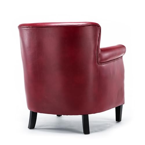 Sillón Plegable Cuero Gel Rojo miniatura 5
