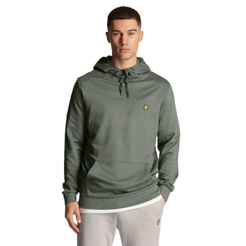 Image of Lyle & Scott Mens Fly Fleece Hoody - Cactus Green - XL