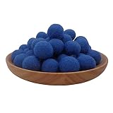 Cartsyou PON PON in Feltro di Lana, Fatto a Mano, per Fai da Te, acchiappasogni, Decorazione per la casa e la cameretta dei Bambini Sky 20mm 30pcs