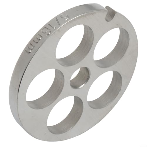 Utilisation de disque en acier inoxydable n° 5 dans différents hachoirs à viande, y compris pour Bosch et pour modèles Bauknecht (16 mm)