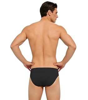 SPOFOR Full-Seat Dance Belt for Men - Bulge Hiding Brief for Ballet and Cosplay Black