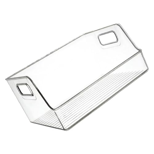 Boîte de rangement transparente avec poignées ergonomiques intégrées