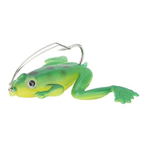 Tgoon Isca de sapo, 5 peças pequenas artificiais para natação, corpo de borracha realista para ativi