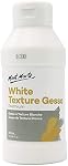 Mont Marte Premium White Texture Gesso 250ml (8.4oz), Suitable for Acrylic Paint, Oil Paint, Colour Pencils, Pastels, Graphite and Charcoal
