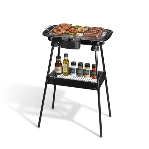 YANDEA Electric Grill Outdoor Indoor Cooking,Smokeless BBQ,Portable Removeable Stand Grill, (YD301 Upgrade)