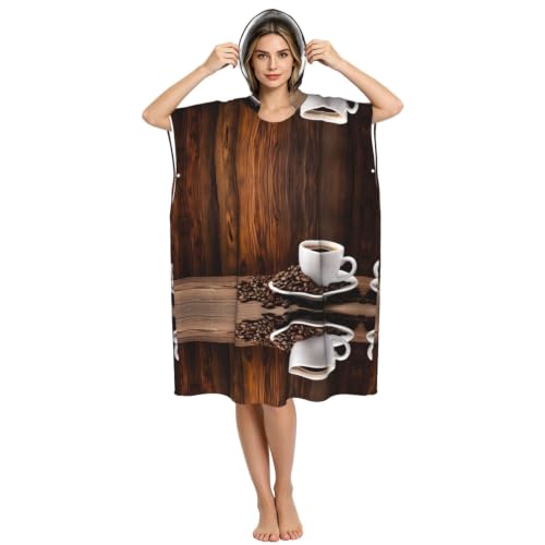 Peignoir à capuche compact anti frisson plage et piscine