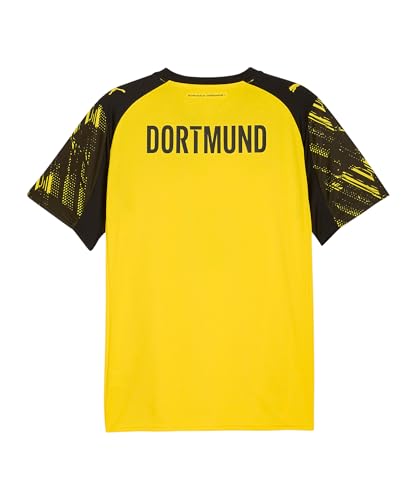 Ikonisches gelbes PUMA BVB Home Trikot 2025/26 M Herren mit gesticktem Wappen - Detailansicht von PUMA BVB Home Trikot...