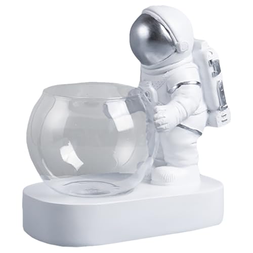Pot de fleurs à eau avec lampe, cadeau idéal style astronaute - 2