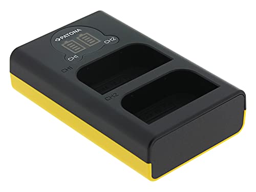 PATONA Cargador Doble (LCD USB-C Micro-USB) para BLX-1 BLX1 Baterías Compatible con Olympus OM-1, OM1, OM-1 II, OM-3, OM3 - imagen 5