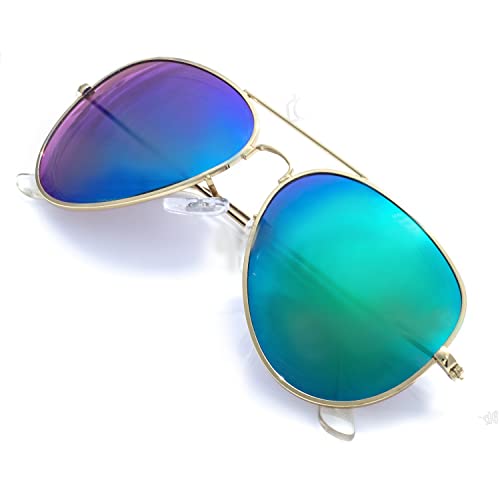 Creamily Kids Aviators Sunglasses Age 2-9 UV Protection Aviator Sunglasses for Little Girls Boys Toddler Aviator Sunglasses Kids Polarized Aviator Sunglasses