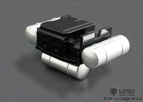 Lesu Metal Air Tank Battery Box Combination for 1/14 Rc Tractor Truck