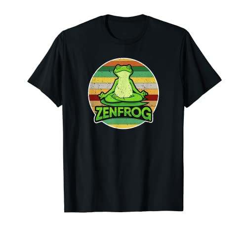 ZenFrog Zen divertida rana yoga Camiseta